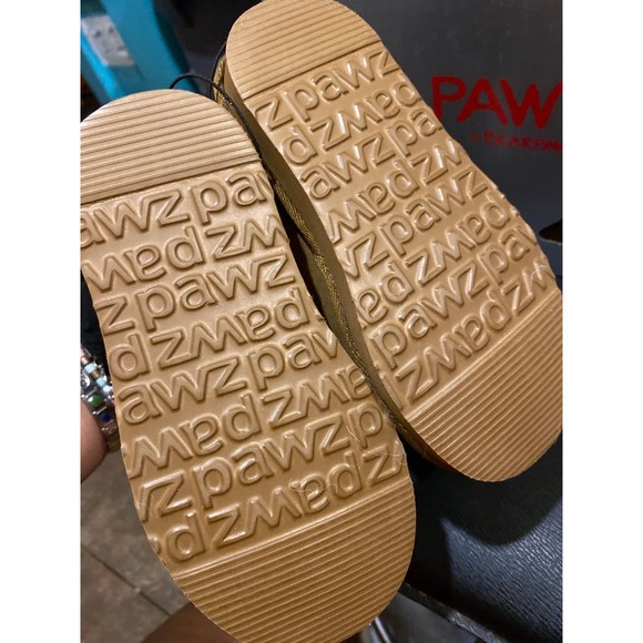 New Girls Pawz by BearPaw Pretty Short Hickory Brown Boots Size 10 New - Picture 7 of 12